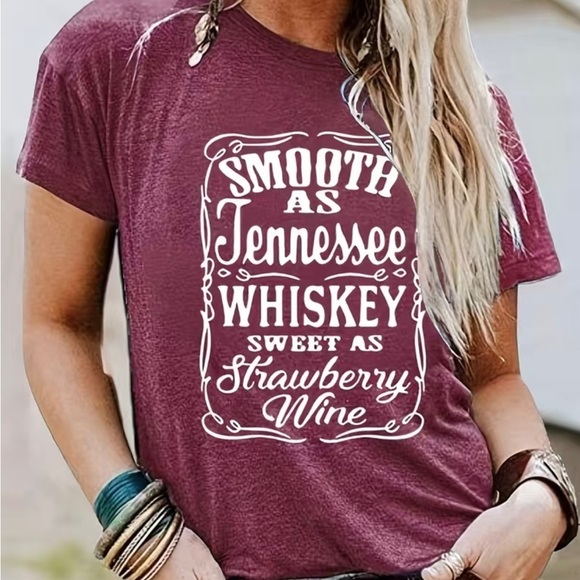 Tops - Tennessee Whiskey Women’s Tee, Medium.